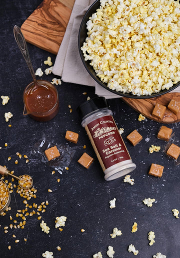 Amish Country Popcorn | Sea Salt and Caramel Seasoning - 6.5 oz | Old Fashioned, Non-GMO and Gluten Free