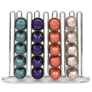 Slim And Sleek Coffee Pod Holder Compatible With Nespresso Original Organizer For 40 Coffee Pods