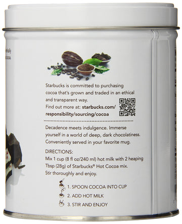 Starbucks Hot Cocoa, Peppermint, 7 Ounce