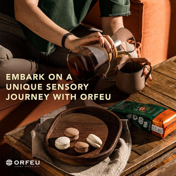 CAFÉ ORFEU Special Coffee - 100% Arabica, Medium Roast, Floral & Fruity Aroma - 8.8oz, Model: 12EMBALADO À VÁCUO