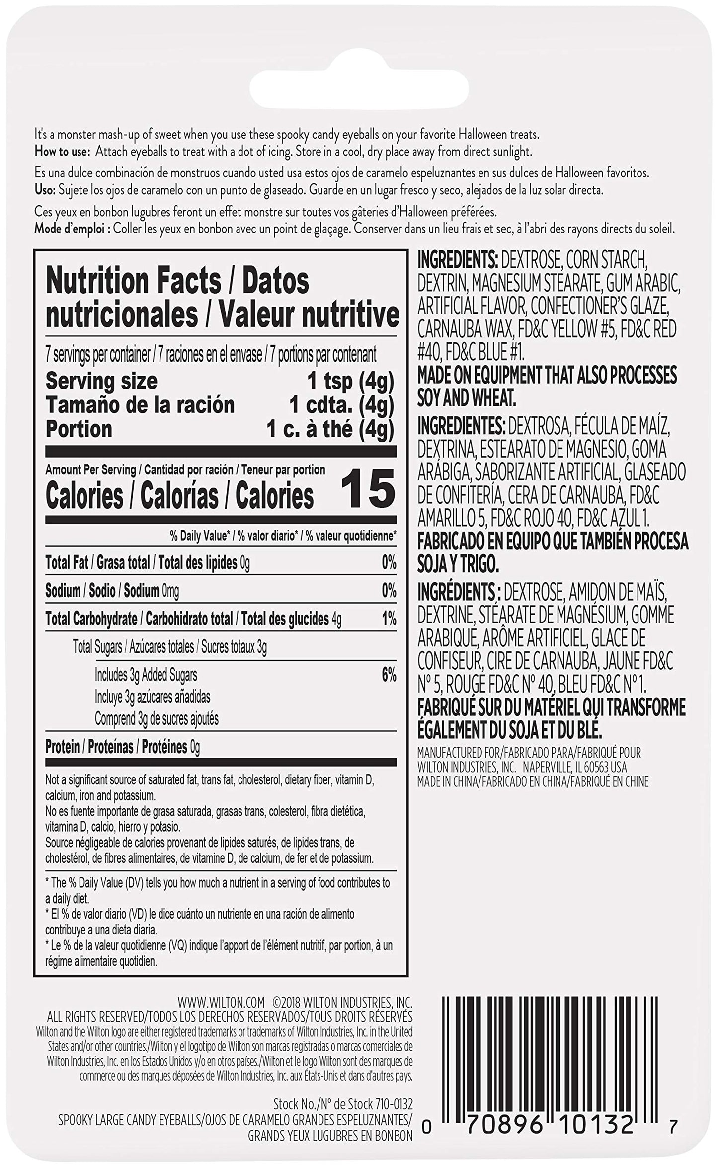 Wilton Halloween Spooky Candy Eyeballs, 1 Oz