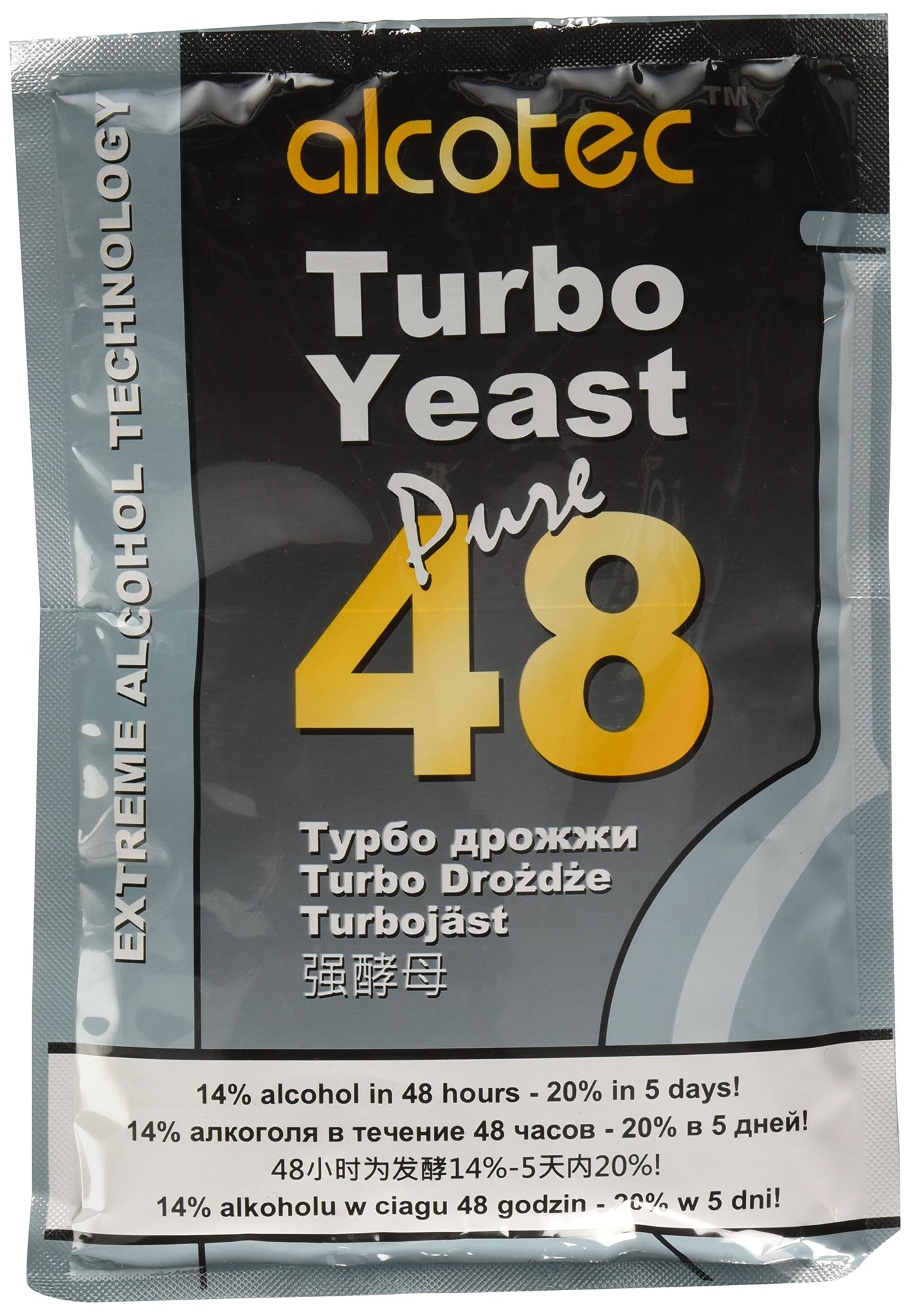 Alcotec 48 Hour Turbo Yeast, 135g (4 Packs)