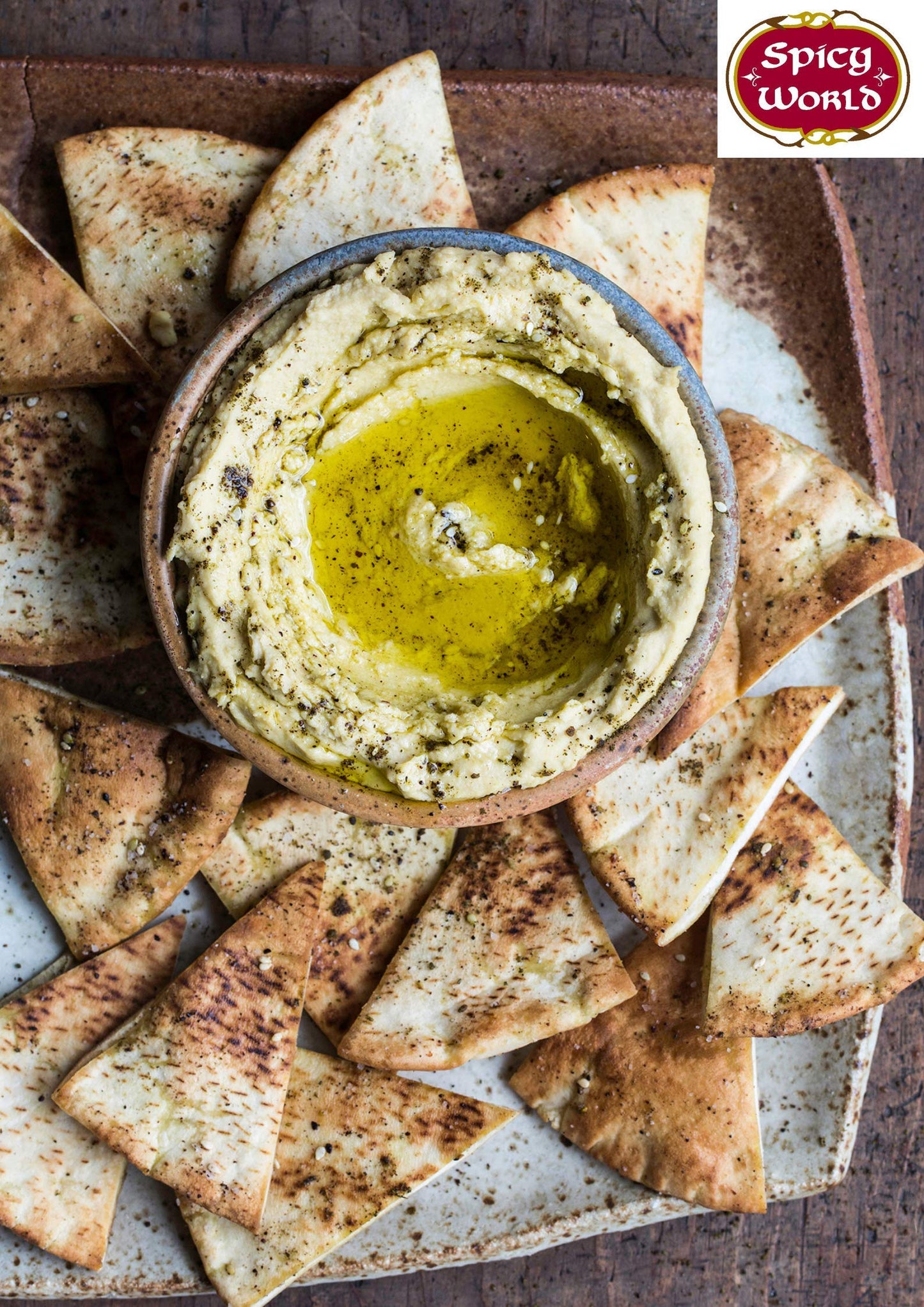 Spicy World Zaatar 7 Ounce LARgE Bag Traditional Middle Eastern Zatar Spice Blend with Thyme & Sumac Zaatar Seasoning