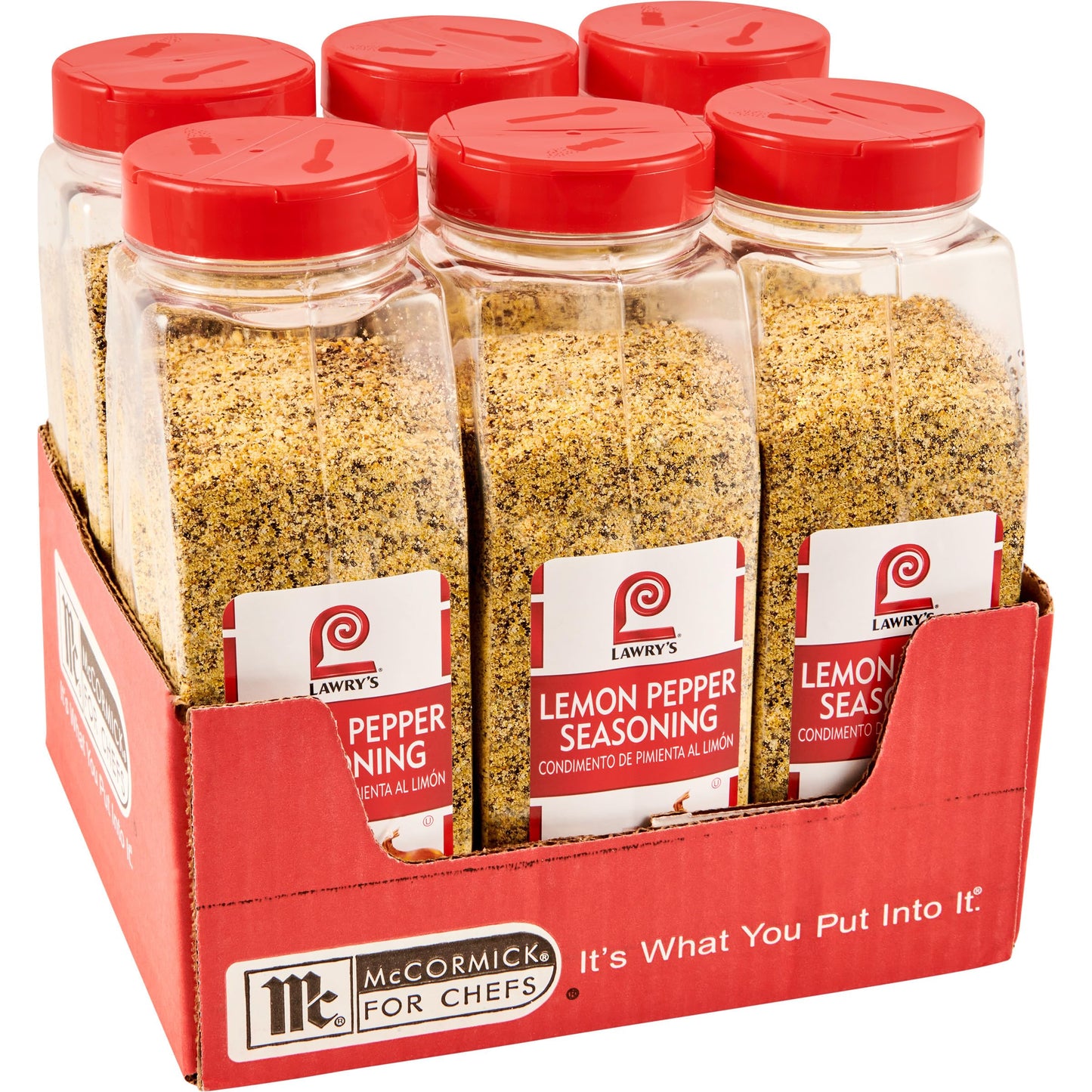 Lawrys Lemon Pepper Seasoning, 20.5 oz (Pack of 6) - Six 20.5 Ounce Container of Lemon Pepper Blend to Add a Burst of Fresh Fla