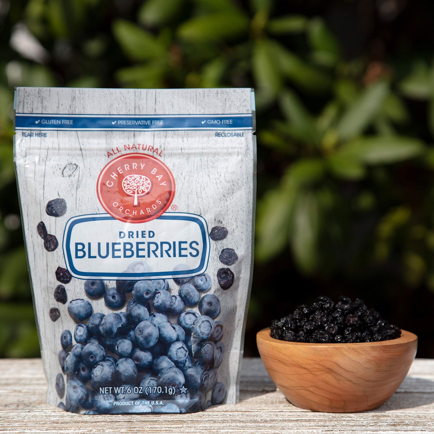 Cherry Bay Orchards - Dried Blueberries - Pack Of 12 - 6Oz Bags - 100% Domestic, Natural, Kosher Certified, Gluten-Free, And Gmo
