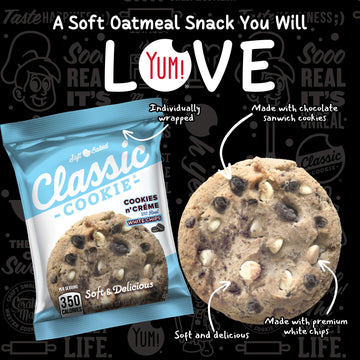 Classic Cookie, Soft Baked Cookie, Cookies N' Creme 3Oz, 8 Cookies