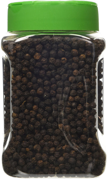 Indus Organics Tellicherry Black Peppercorns, 8 Oz Jar, Premium Grade, High Purity, Freshly Packed
