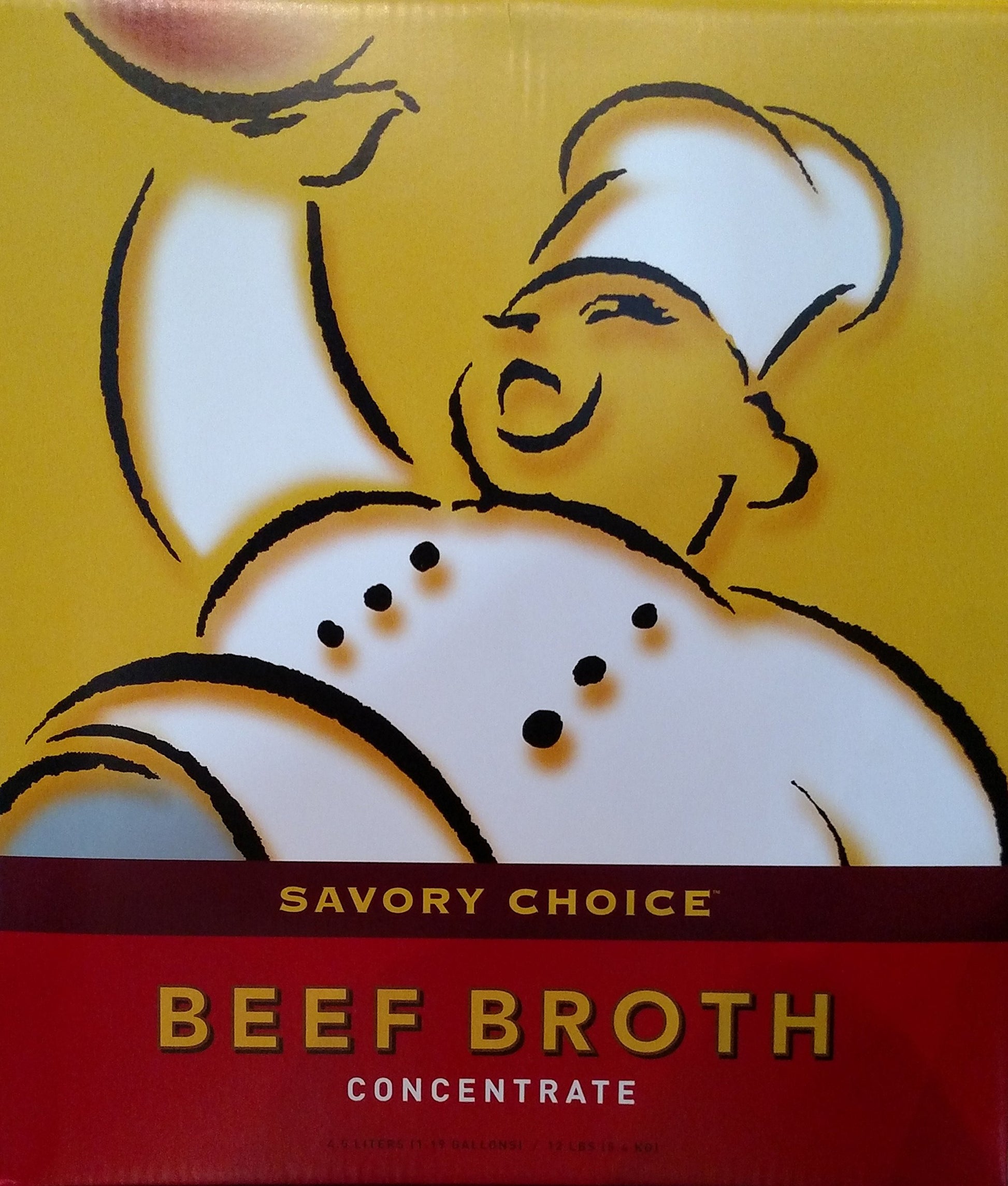 Savory Choice Beef Broth Concentrate - 4.5 Liter (1.19 Gallons) - 20x Concent...