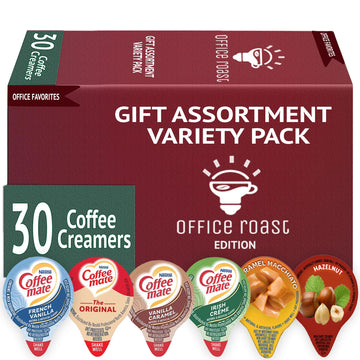 Variety Pack Creamers Liquid Creamer Singles | Gift Assortment Box | Coffee Cream | Frenh Vanilla, Vanilla Caramel, Original, Ha