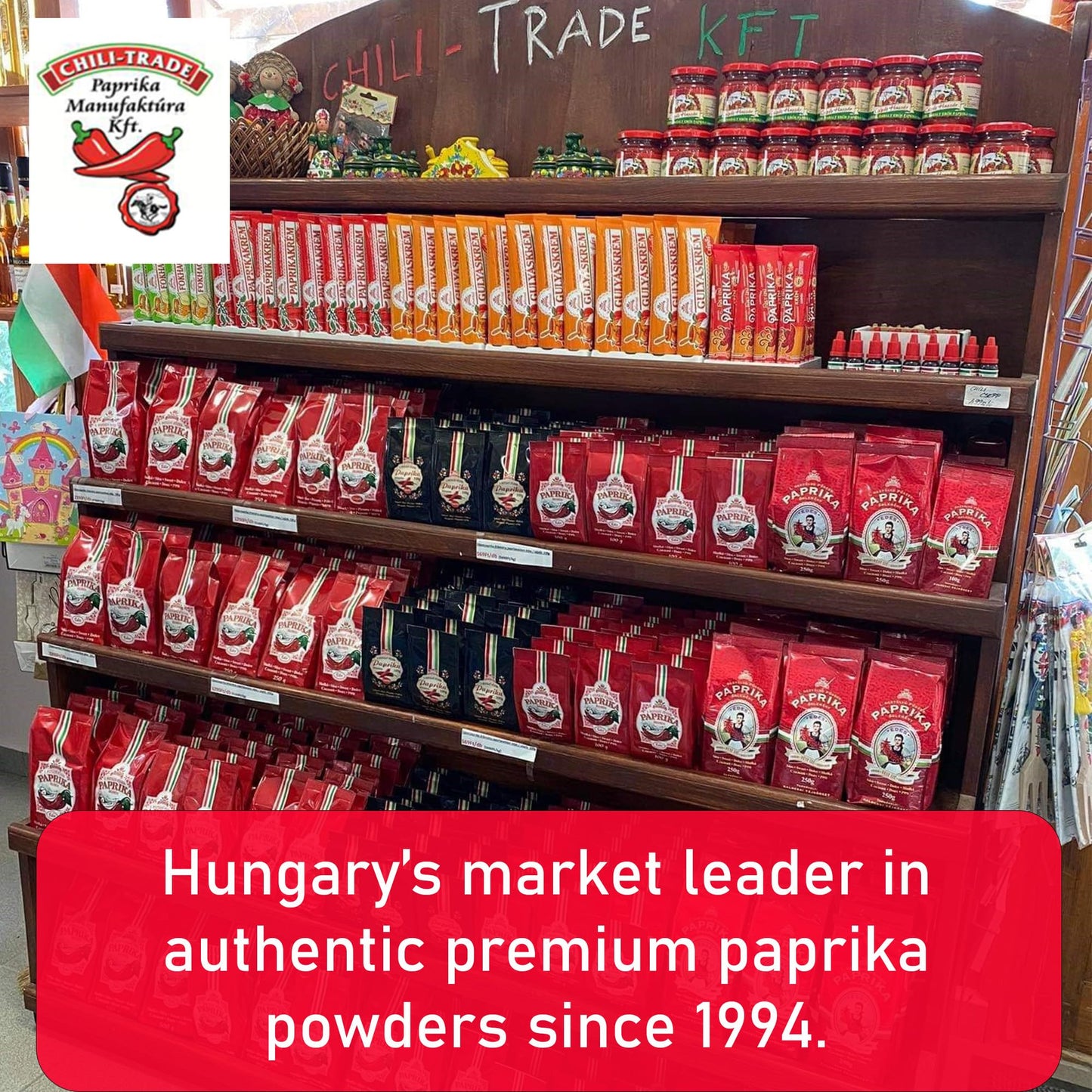 Hungarian Sweet Paprika (1.7Oz/50G) Imported From Kalocsa, Hungary