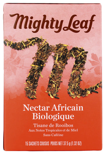 Mighty Leaf Tea Organic African Nectar Hand-Stitched Tea Bags, 15 Ct