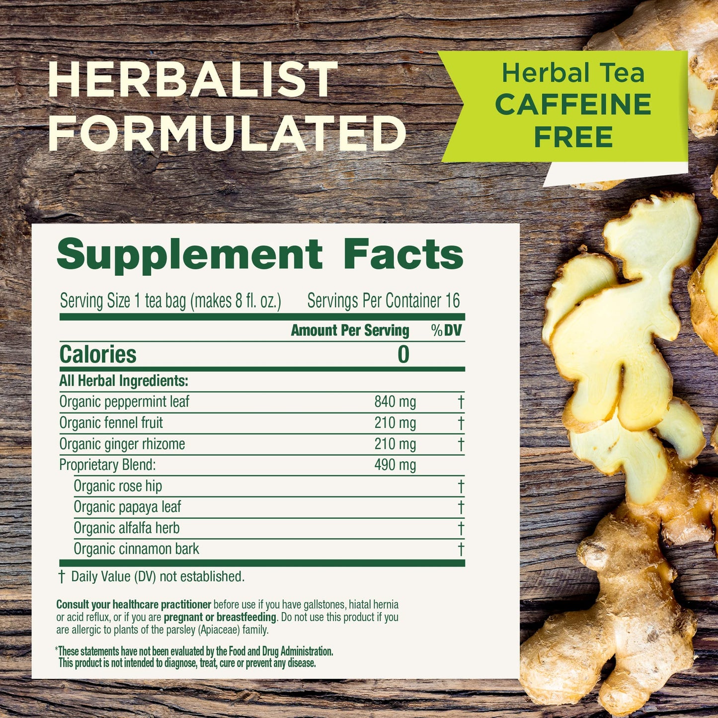 Traditional Medicinals Tea, Organic Belly Comfort Peppermint, Promotes Healthy Digestion, 96 Tea Bags (6 Pack)