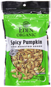 Eden, Organic Dry Roasted Seeds, Spicy Pumpkin, Resealable Bags, 4 Oz