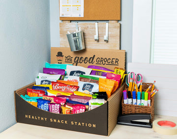 Healthy Snack Station (70 Count) By The Good Grocer - Office Snacks, School Lunches, Variety Pack (Includes Display Box)