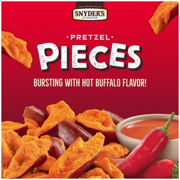 Snyder'S Of Hanover Pretzel Pieces, Hot Buffalo Wing, 11.25 Oz (Pack Of 12)