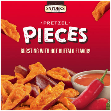 Snyder'S Of Hanover Pretzel Pieces, Hot Buffalo Wing, Party Size, 18 Oz