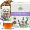 24 Bags Hyssop Dried Herb Hyssop Tea Herbal (Hyss pus Officin lis) - 24 Count 2g Tea Bag Herb Hyssops Hissop Hysopp Hisopo
