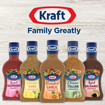 Kraft Roasted Garlic Vinaigrette Salad Dressing (14 Fl Oz Bottle)
