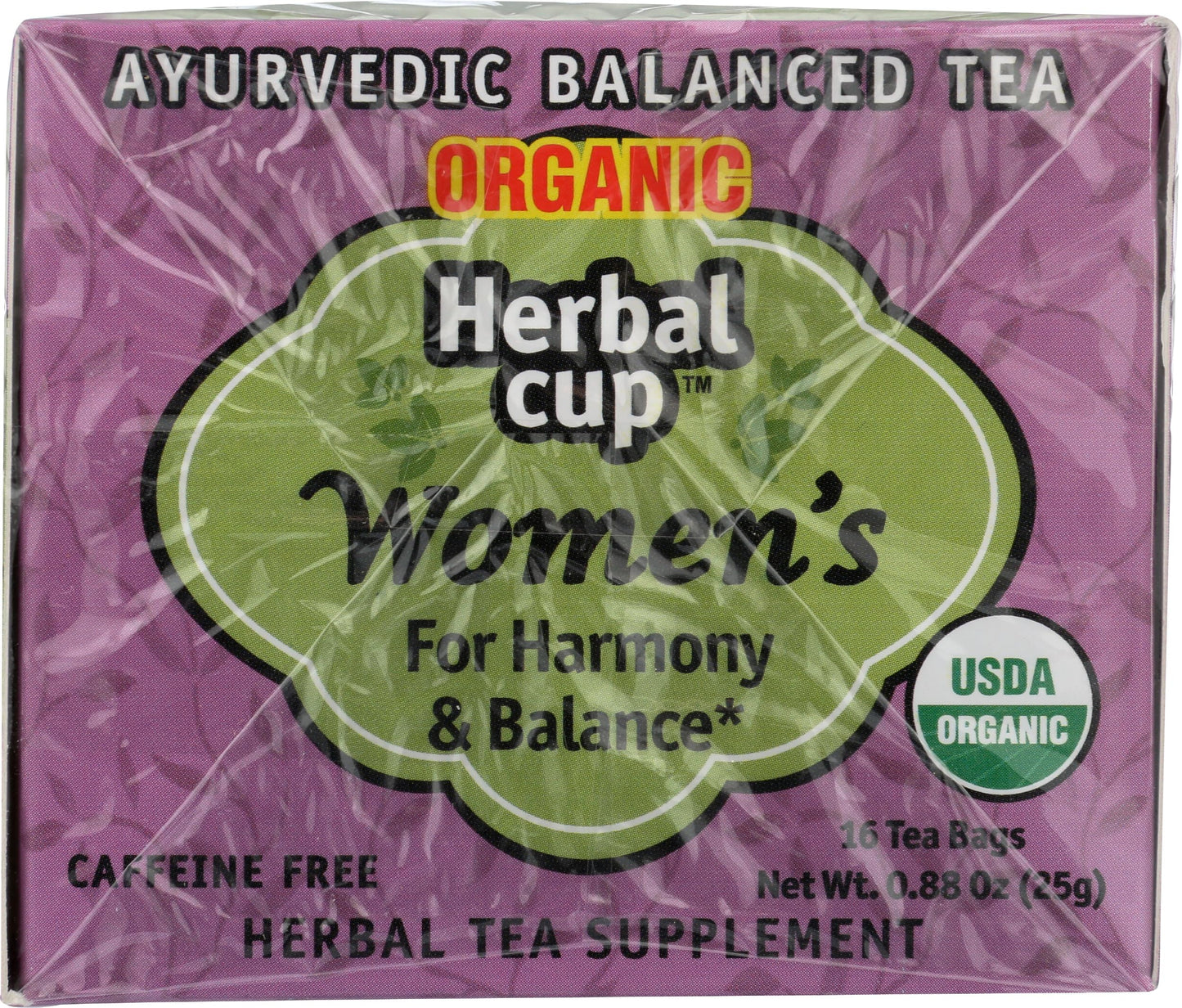 Herbal Cup Womens Tea, Organic Harmony & Balance, Caffeine-Free, 16 Count, Pack of 1