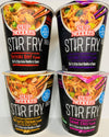 Nissin Cup Noodles Stir Fry Variety 4 Pack: Teriyaki Beef, Teriyaki Chicken, Hot Garlic Chicken, Sweet Chili