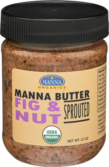 MANNA ORGANICS Organic Fig and Nut Butter, 12 OZ