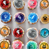 48 Pcs Edible Greek Mythology Cupcake Toppers Wafer Paper Greek Mythology Party Decorations Fit for Drink Topper Greek Gods Birt