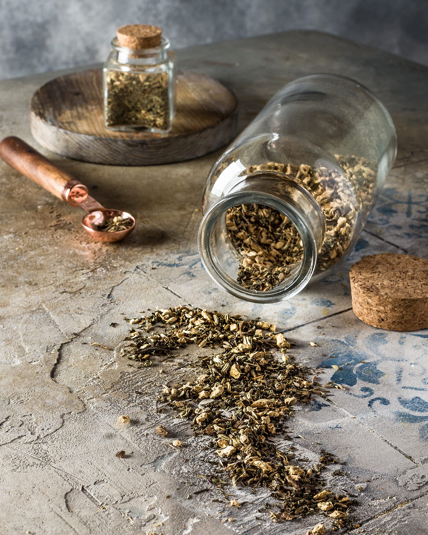 Gardenika Organic Digestive Loose Leaf Tea, Herbal Blend with Dandelion, Ginger, Peppermint, Licorice - 4 oz, Caffeine-Free