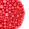 Kasvan Red Pearl Sugar Sprinkles - Edible Candy Pearls 130G/4.58 Oz, Mix Size, Baking Cake Decorations, Ice Cream Toppings And C