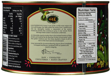 Tasmanian Leatherwood Raw Honey | 4.4 Pounds | Pure | Unheated | Unfiltered | Unpasteurized | Hand-Crafted | Product Of Australi