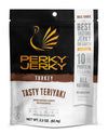 Perky Jerky Tasty Teriyaki Turkey Jerky, 2.2Oz Bag - Low Sodium - 10G Protein Per Serving - Low Fat - 100% U.S. Sourced - Tender