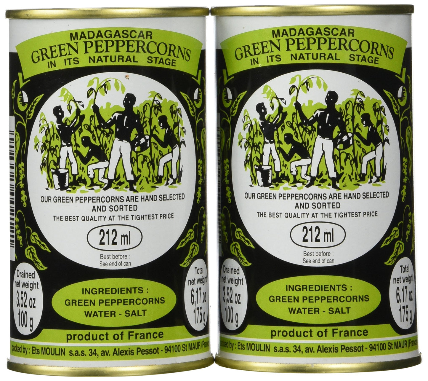 Madagascar Green Peppercorns In Brine - Pack 2