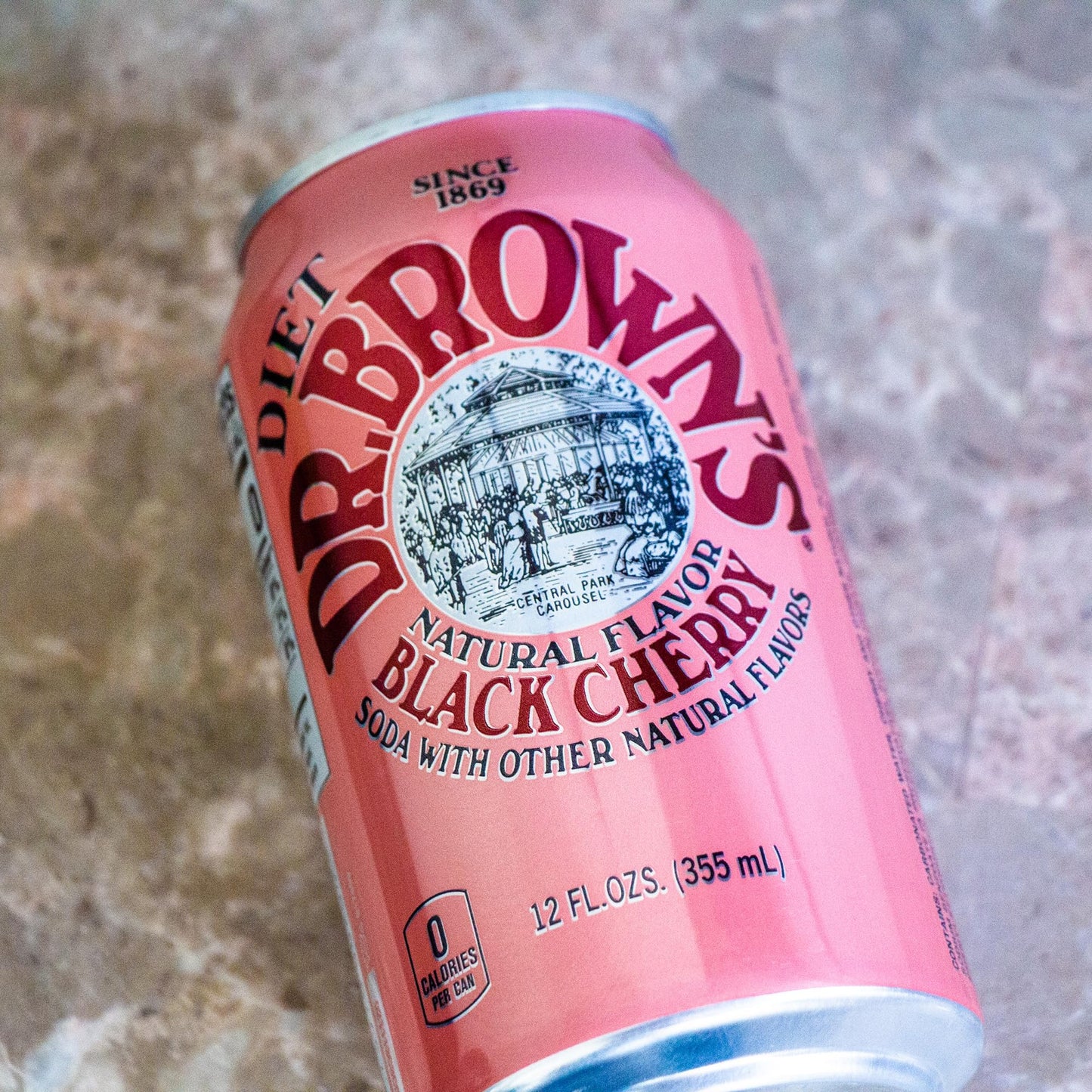 Dr Browns Diet Black Cherry Soda - Smooth, Refreshing, Crisp Cherry Flavors - 12, 12oz Cans