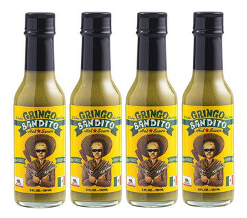 Gringo Bandito Hot Sauce, Green Habanero, 5 Ounce (Pack Of 4)