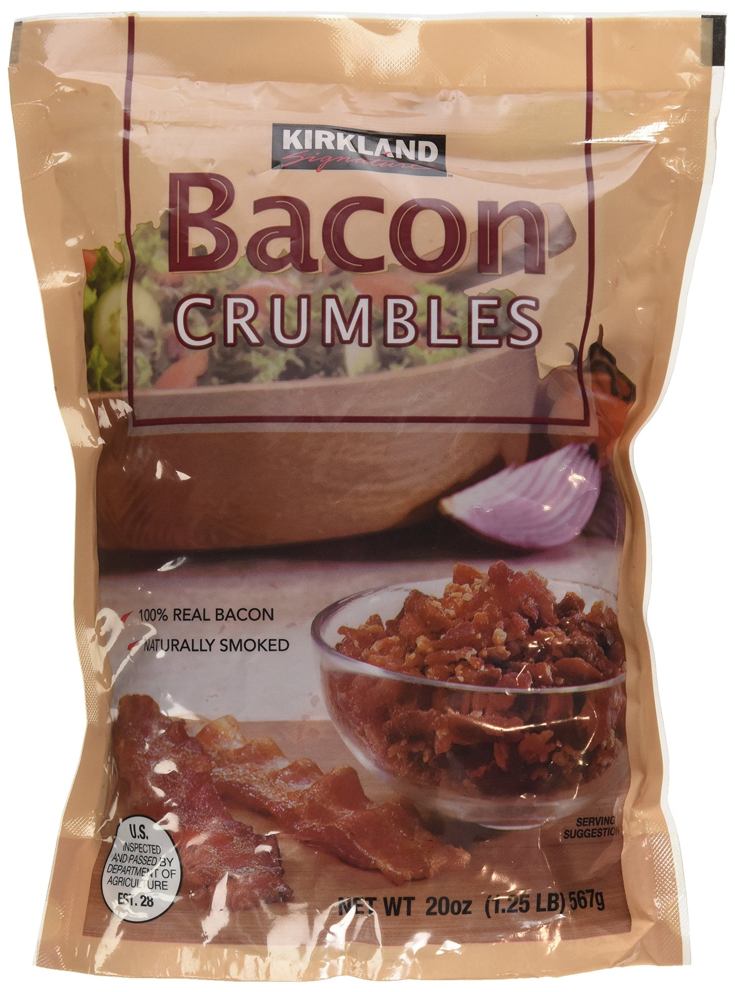 KIRKLAND Bacon Crumbs, 20 oz (1.25 lb) - Perfect for Toppings and Cooking