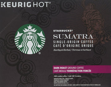 Starbucks Coffee K-Cup Pods, Sumatra Single-Origin Coffee, Dark Roast Ground Coffee, Keurig Genuine K-Cup Pods, 32 Ct K-Cup Pods