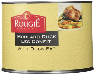 Rougie Confit of Duck Legs - 4 Legs, 52.91oz, Gourmet French Duck Meat, Ready-to-Eat, Perfect for Cooking and Serving
