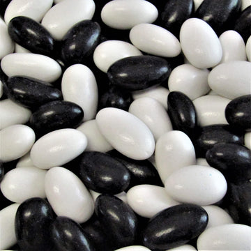 Black Tie Tuxedo Black & White Jordan Almonds By Its Delish, 1 Lb | Sweet Hard Candy Coating - Perfect For Wedding Favors, Brida