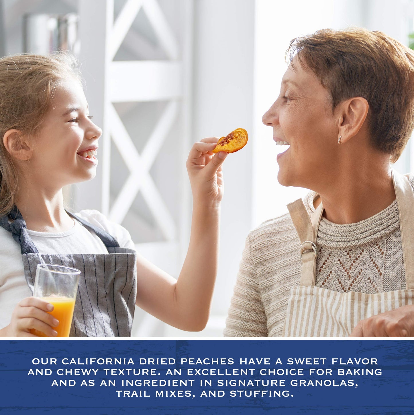 Traina Home Grown California Extra Fancy Sun Dried Peach Halves - Healthy, No Sugar Added, Non Gmo, Gluten Free, Vegan, Value Size (5 Lbs)