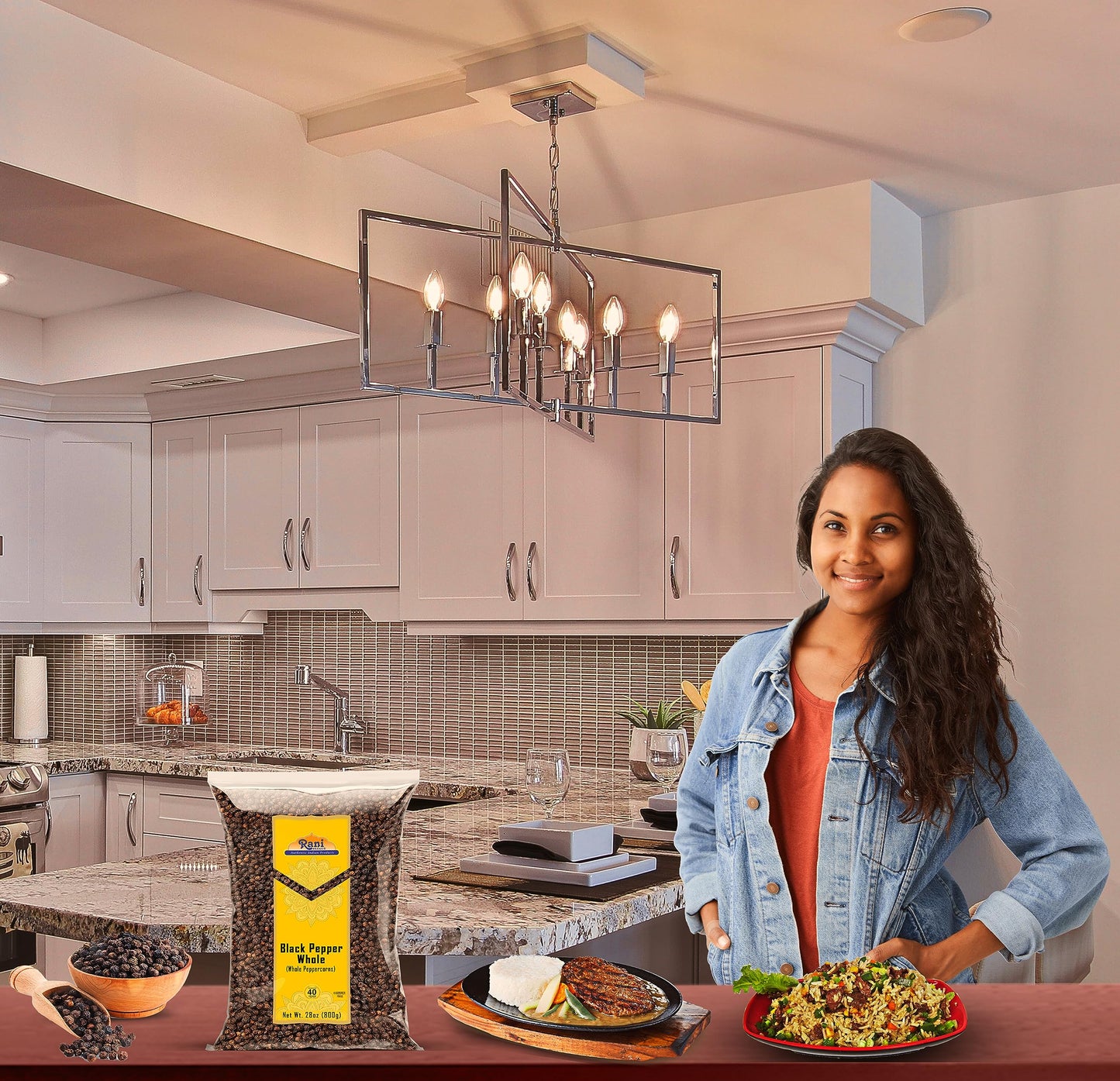 Rani Black Pepper Whole (Peppercorns) - Premium MG-1 Grade, 28oz (1.75lbs), All Natural, Gluten Friendly, Non-GMO, Kosher, Product