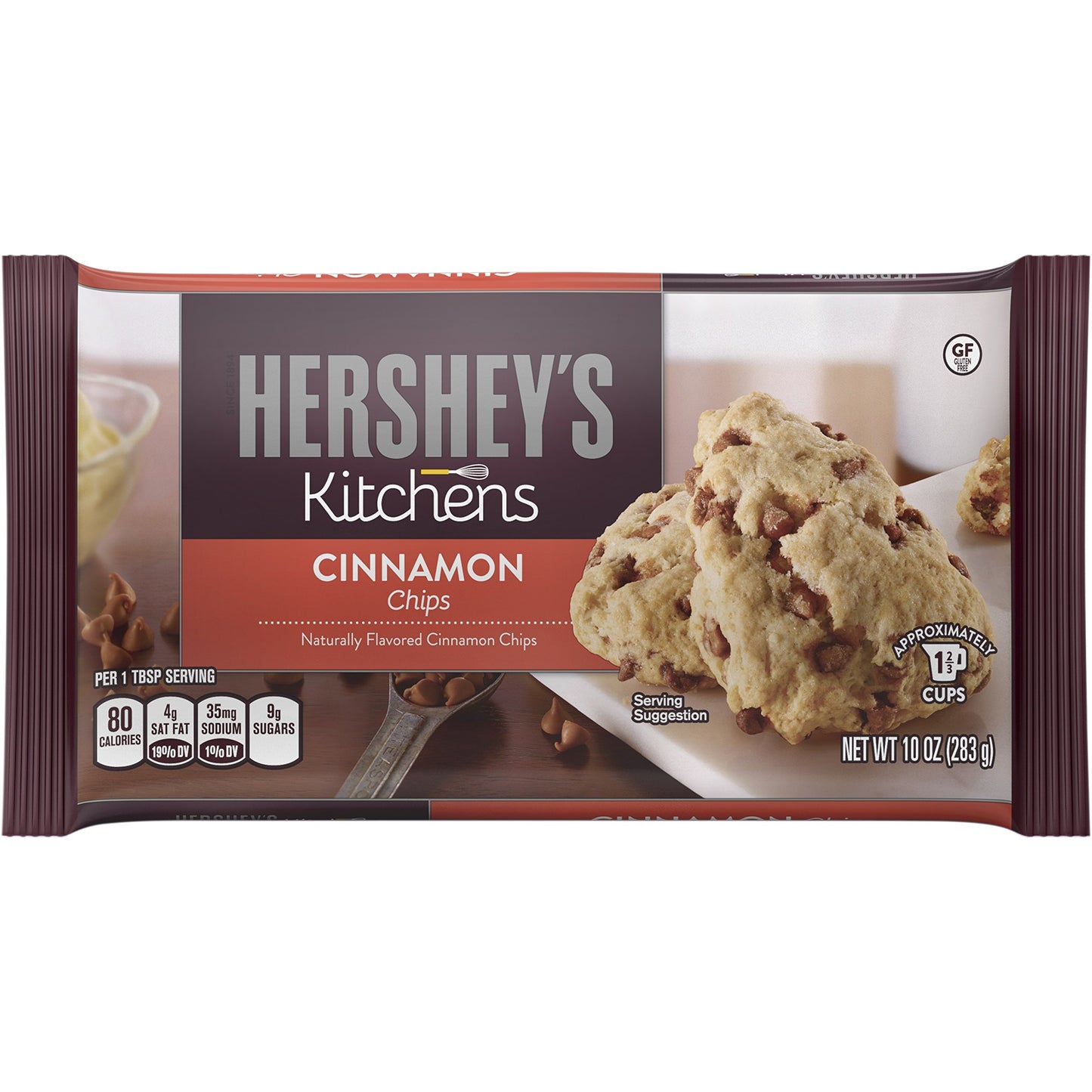 Hersheys Baking Pieces, Cinnamon, 10-Ounce Bags (Pack of 12)