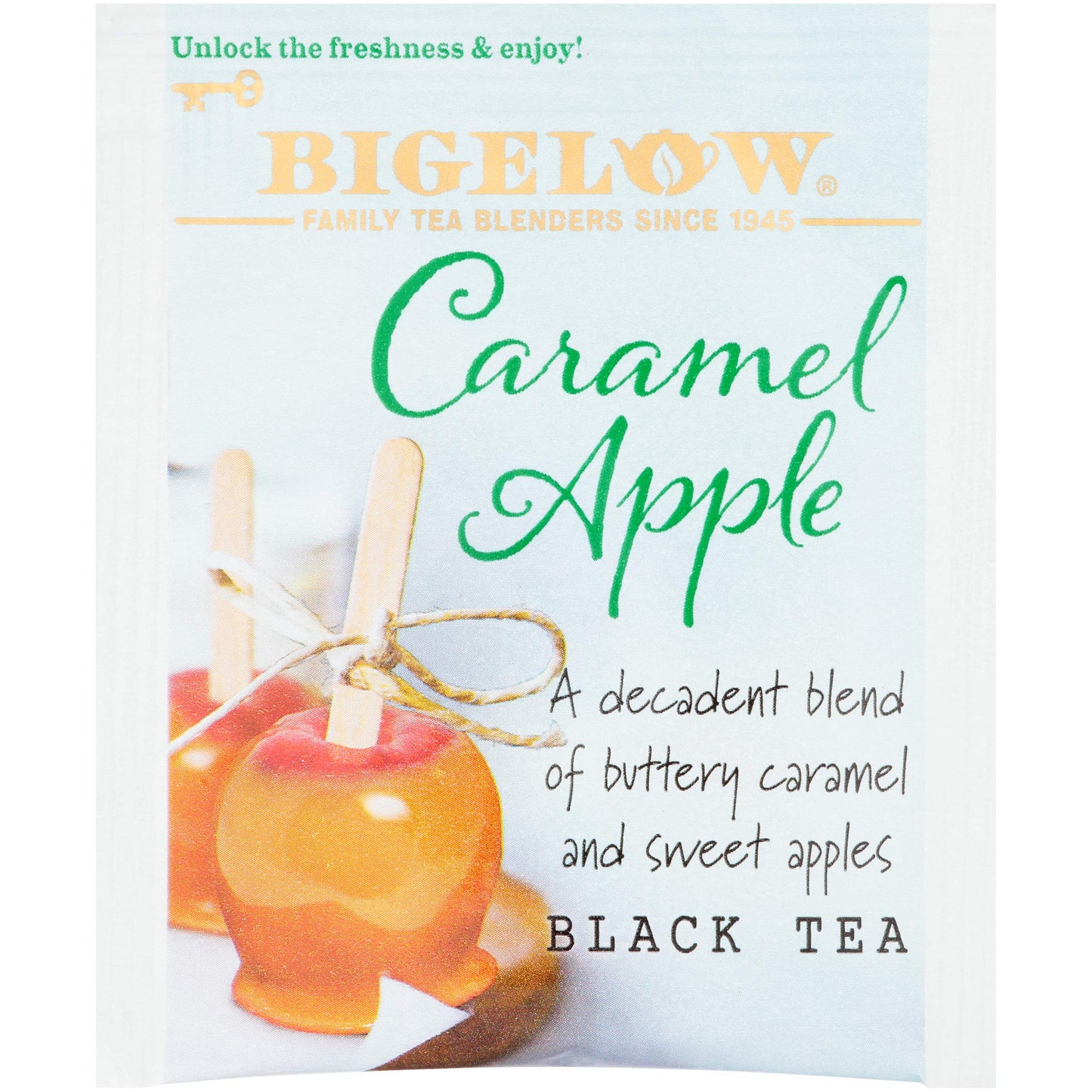 Bigelow Caramel Apple Black Tea Bags, 18 Teabags (Pack Of 6), Caffeinated Black Tea 108 Tea Bags Total
