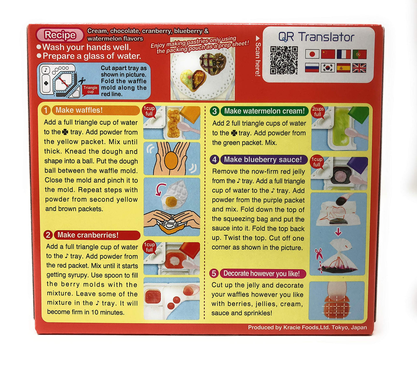 Popin’ Cookin Diy Candy Kit (8 Pack Varieties) - Tanoshii Bento, Ramen And Waffle, Cakes, Sushi And Donuts, Hamburger, And Kawaii Gummy Land In Fusion Select Gift Box