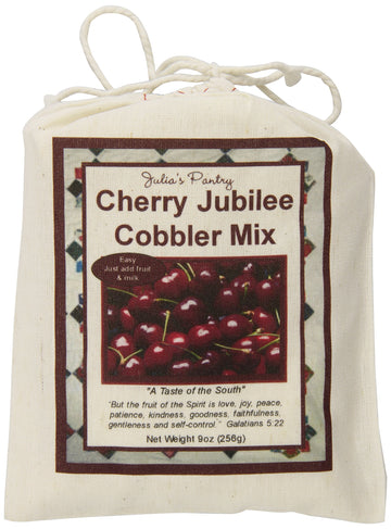 Julias Southern Magnolia Sm104 Gluten Free Cherry Cobbler Mix 9Oz- Pack Of 4