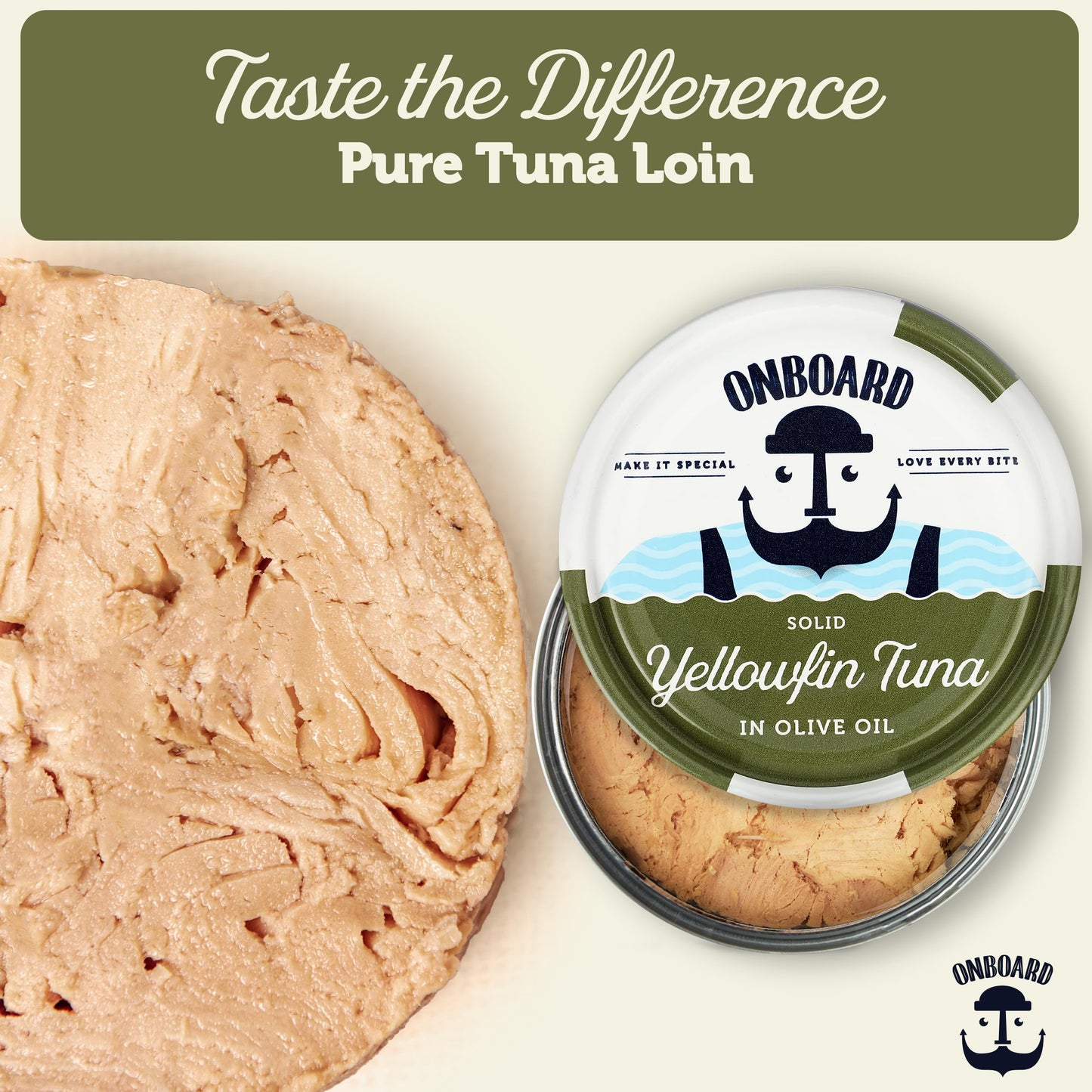 Onboard Premium Yellowfin Tuna In Olive Oil - 12 Pack Solid Light 5 Oz Cans Sustainably Wild Caught Canned Tuna, Non Gmo, Gluten