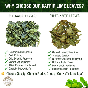 Premium Dried Kaffir Lime Leaves - 0.51 Oz (14.5G) Pack For Authentic Thai Flavor (D)