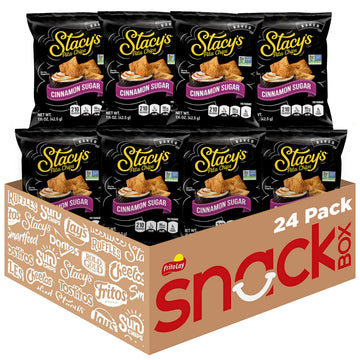Stacys Pita Chips, Cinnamon Sugar, No Artificial Colors or Flavors, 1.5 oz (Pack of 24)