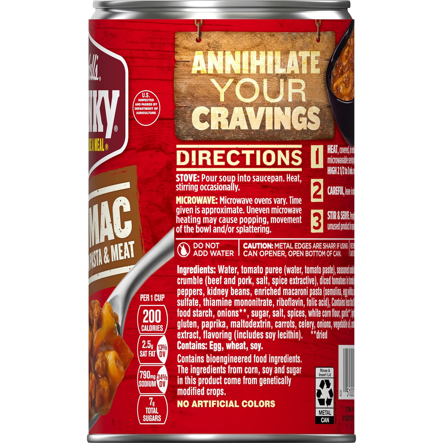 Campbells Chunky Chili Mac Soup, 18.8 oz Can (12 Pack)