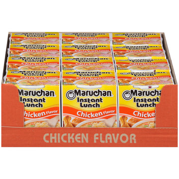 Maruchan Instant Lunch Chicken , Ramen Noodle Soup, Microwaveable Meal, 2.25 Oz, 12 Count
