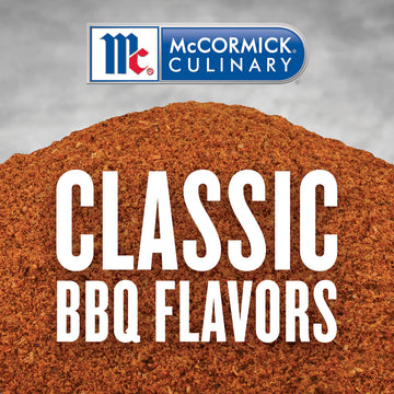 McCormick Culinary Barbecue Spice Dry Rub Seasoning Blend, 18 oz - Perfect for Ribs, Chicken, Pork, Brown