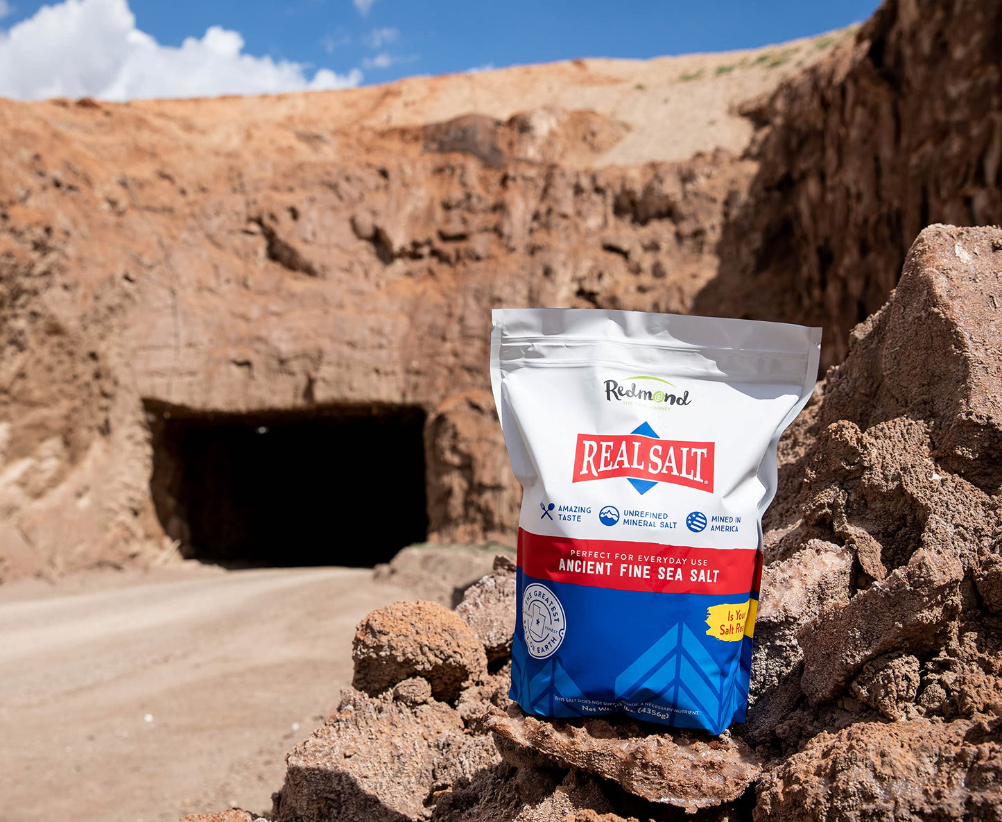 Redmond Real Salt 10 Lb Bag- Natural Unrefined Gluten Free, Fine Sea Salt, 10lb bag